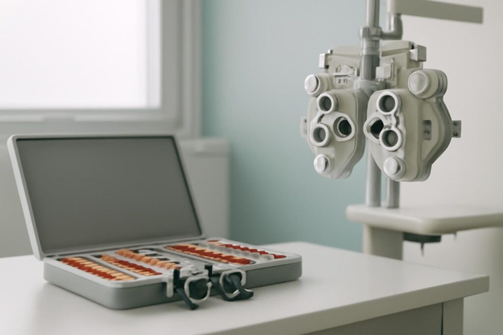 Illustrative Ophthalmology motif (AI-generated)