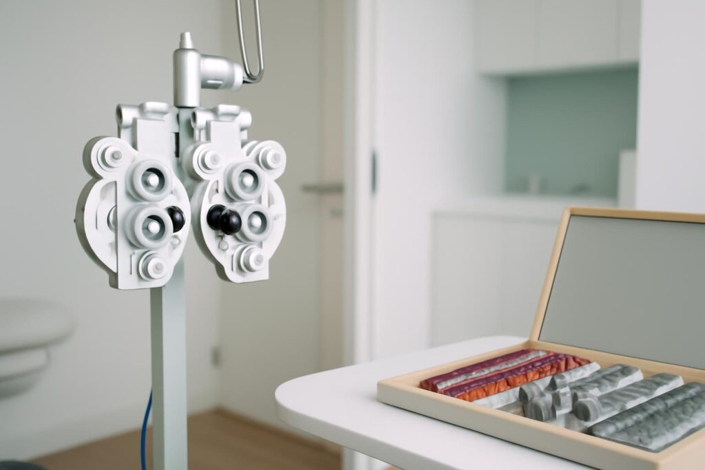 Illustrative Ophthalmology motif (AI-generated)