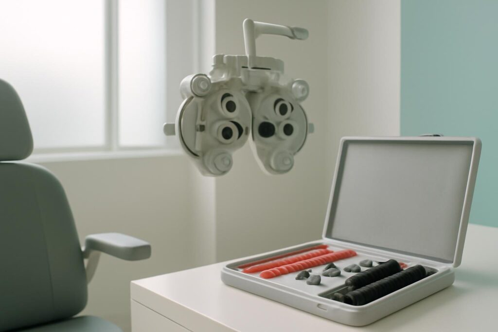Illustrative Ophthalmology motif (AI-generated)